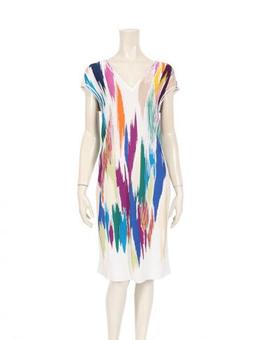 ミッソーニ Missoni ワンピース ノースリーブ 白 マルチカラー ハイブランド ブランド専門の中古通販サイト