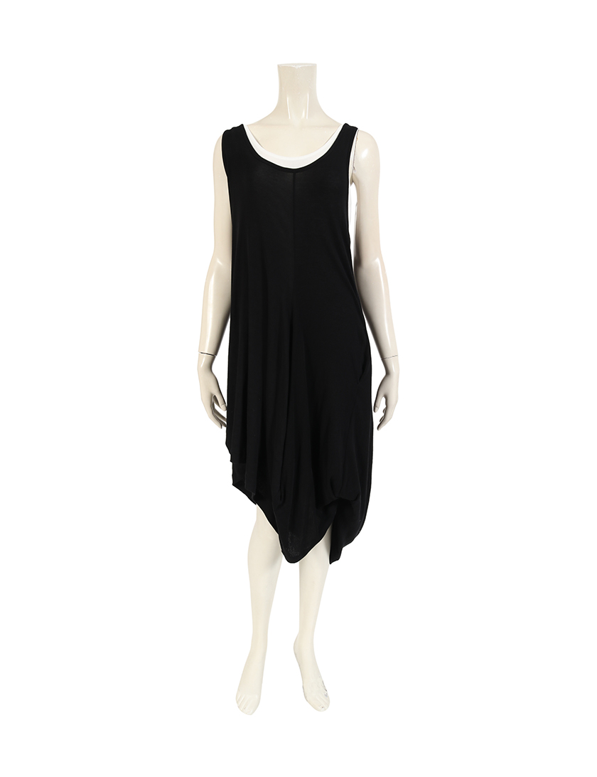 ワイズ Y S ワンピース ノースリーブ コットン 黒 白 セット ハイブランド ブランド専門の中古通販サイト