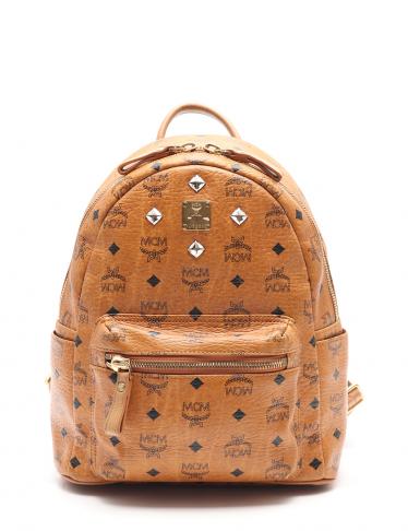 エムシーエム(MCM)リュック|バックパック|レザー|茶|ハイブランド・ブランド専門の中古通販サイト(435382)