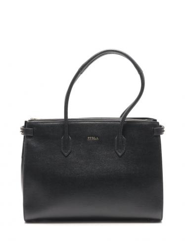 FURLA・バッグ・PIN サッチェルバッグ L トートバッグ レザー 黒