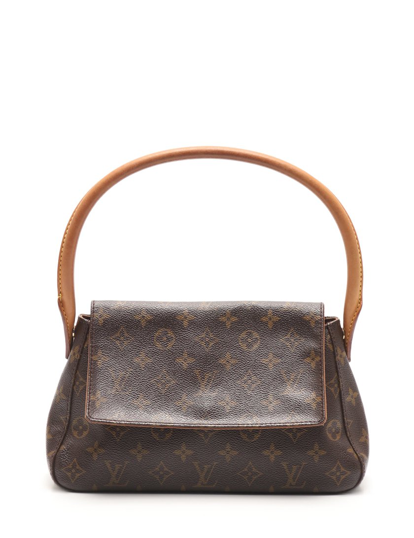ルイヴィトン(LOUIS VUITTON)ミニルーピング|モノグラム|ハンドバッグ|PVC|レザー|茶|ハイブランド・ブランド専門の中古通販サイト(438026)