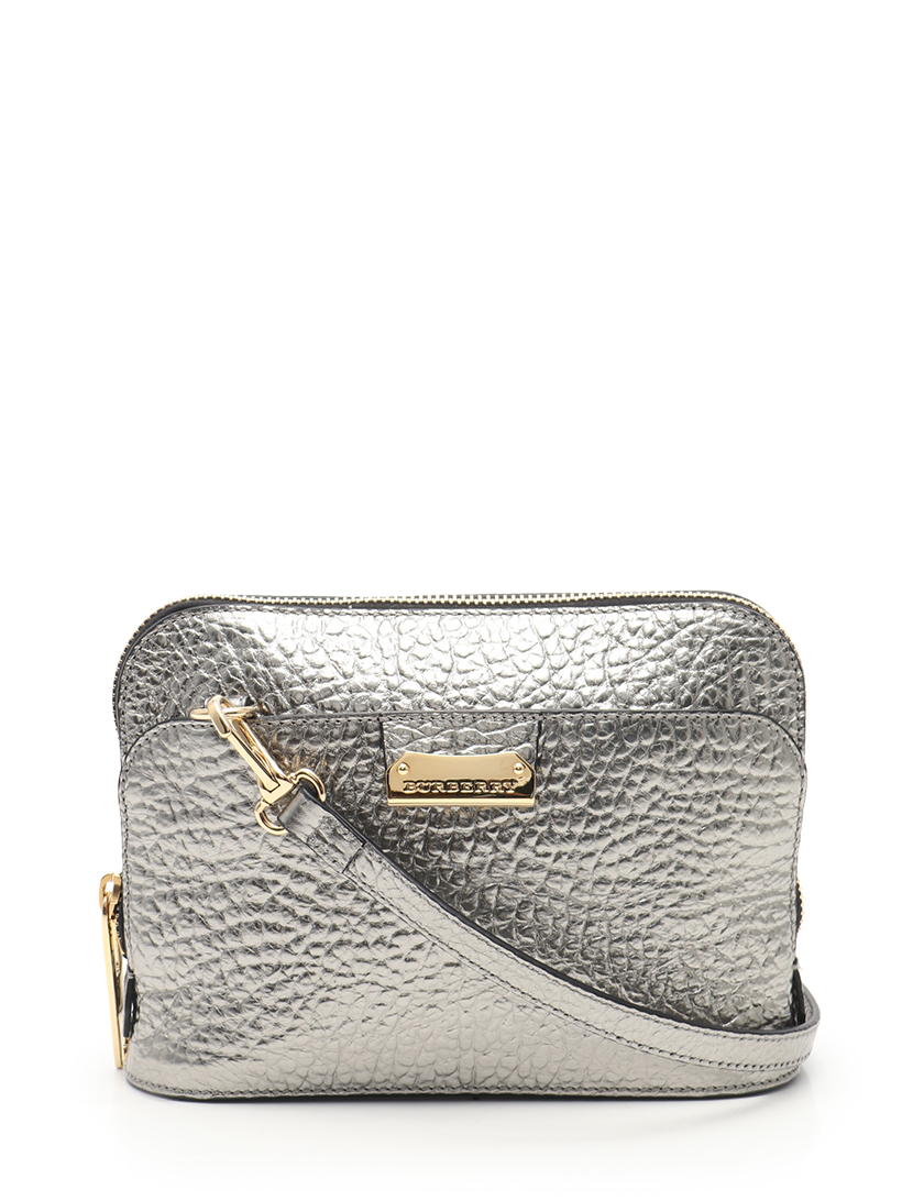 バーバリー(BURBERRY)|ショルダーバッグ|レザー|シルバー|ハイブランド・ブランド専門の中古通販サイト(440079)