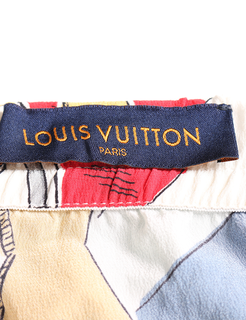 ルイヴィトン(LOUIS VUITTON)プリンテッド|パジャマパンツ|シルク ルイヴィトン(LOUIS VUITTON)プリンテッド|パジャマパンツ|シルク
