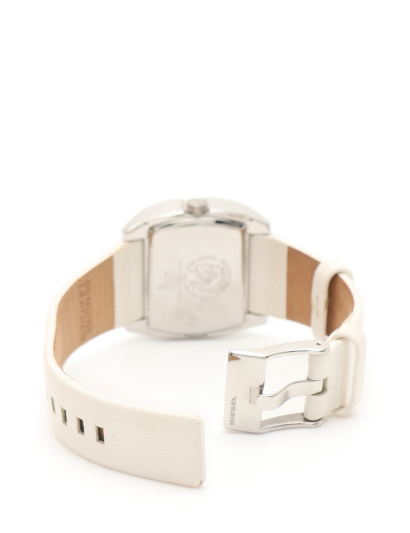 ディーゼル Diesel 腕時計 レディース クオーツ Ss レザー シルバー 白 シェル文字盤 ハイブランド ブランド専門の中古通販サイト