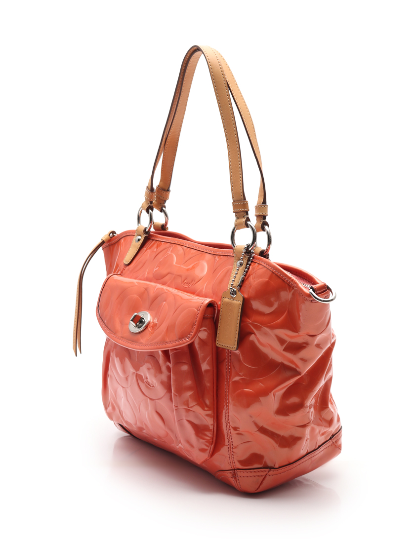 コーチ(COACH)シグネチャー|トートバッグ|エナメルレザー ...