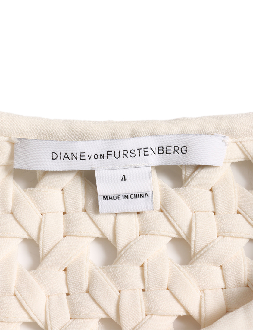 ダイアンフォンファステンバーグ Diane Von Furstenberg Hope ワンピース ノースリーブ アイボリー ハイブランド ブランド専門の中古通販サイト