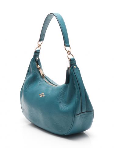 コーチ(COACH)ハーレー|EW|ホーボー|ワンショルダーバッグ|レザー|ブルーグリーン|2WAY|ハイブランド・ブランド専門の中古通販サイト(444652)