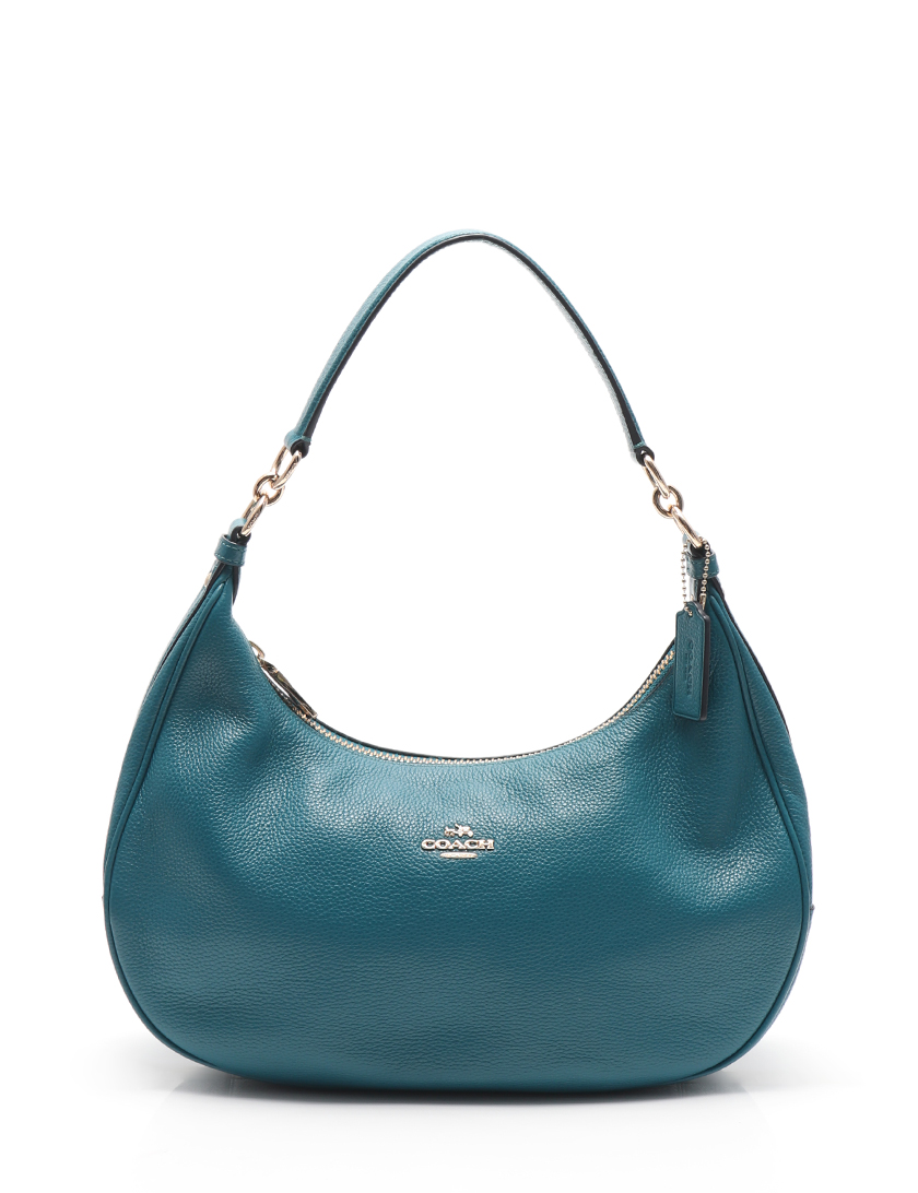 コーチ(COACH)ハーレー|EW|ホーボー|ワンショルダーバッグ|レザー|ブルーグリーン|2WAY|ハイブランド・ブランド専門の中古通販サイト(444652)