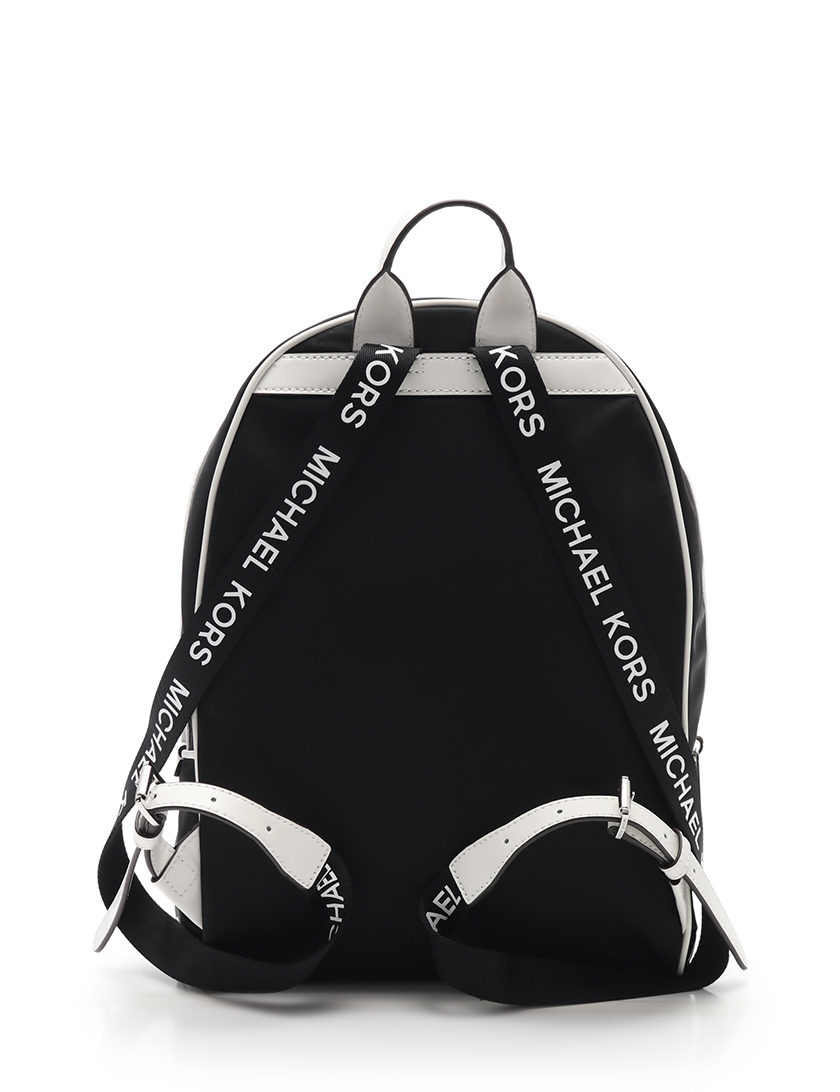 マイケルコース Michael Kors Connie Md Backpack バックパック リュック ナイロン レザー 黒 白 ハイブランド ブランド専門の中古通販サイト 4410
