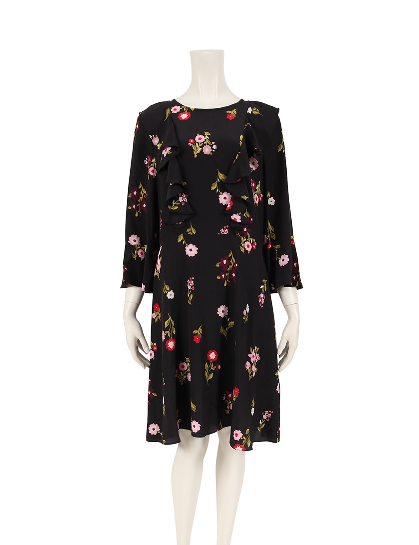 ケイトスペード Kate Spade ワンピース 花柄 シルク 黒 赤 ピンク ハイブランド ブランド専門の中古通販サイト