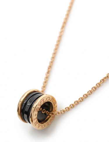 ブルガリ Bvlgari B Zero1 ネックレス K18pg ブラックセラミック ピンクゴールド 黒 ハイブランド ブランド専門の中古通販サイト