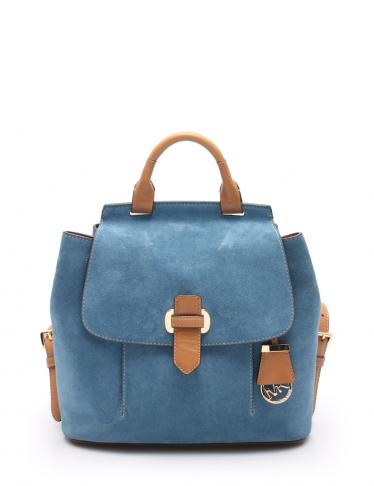 マイケルマイケルコース Michael Michael Kors Romy リュックサック バックパック スエード レザー 青 茶 ハイブランド ブランド専門の中古通販サイト 468131