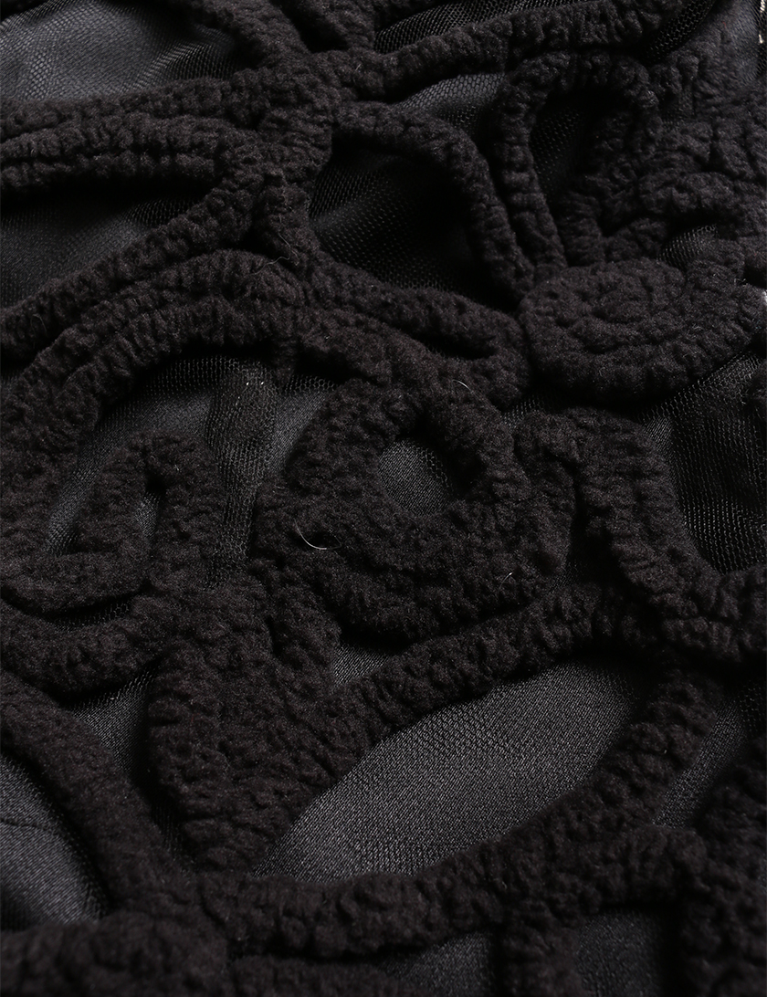 タエアシダ Tae Ashida ワンピース ラビットファー 黒 スパンコール ハイブランド ブランド専門の中古通販サイト 4696