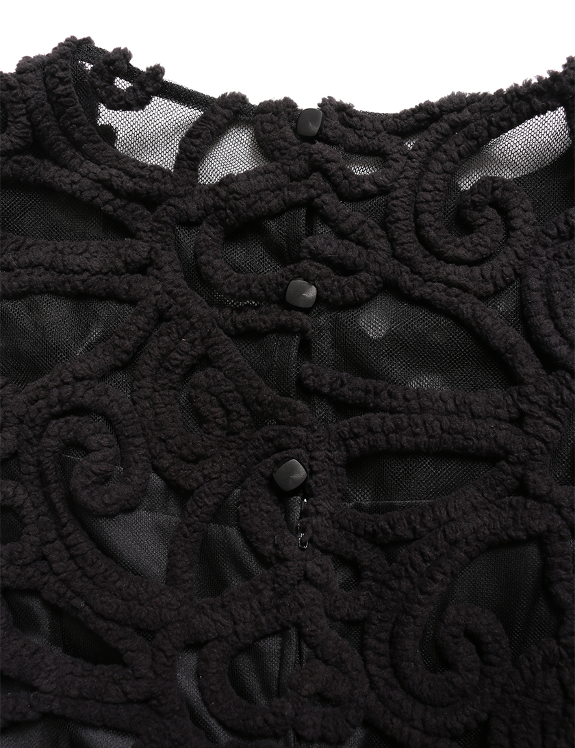 タエアシダ Tae Ashida ワンピース ラビットファー 黒 スパンコール ハイブランド ブランド専門の中古通販サイト 4696