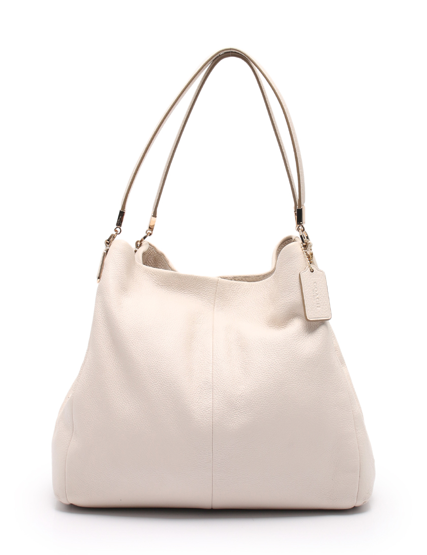 コーチ Coach マディソン ペブルド レザー フィービー トートバッグ レザー 白 ハイブランド ブランド専門の中古通販サイト 470527