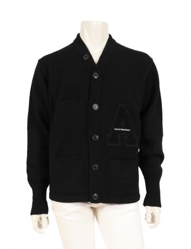 WOOL WAPPEN V NECK CARDIGANカーディガン - www.olongapocity.gov.ph