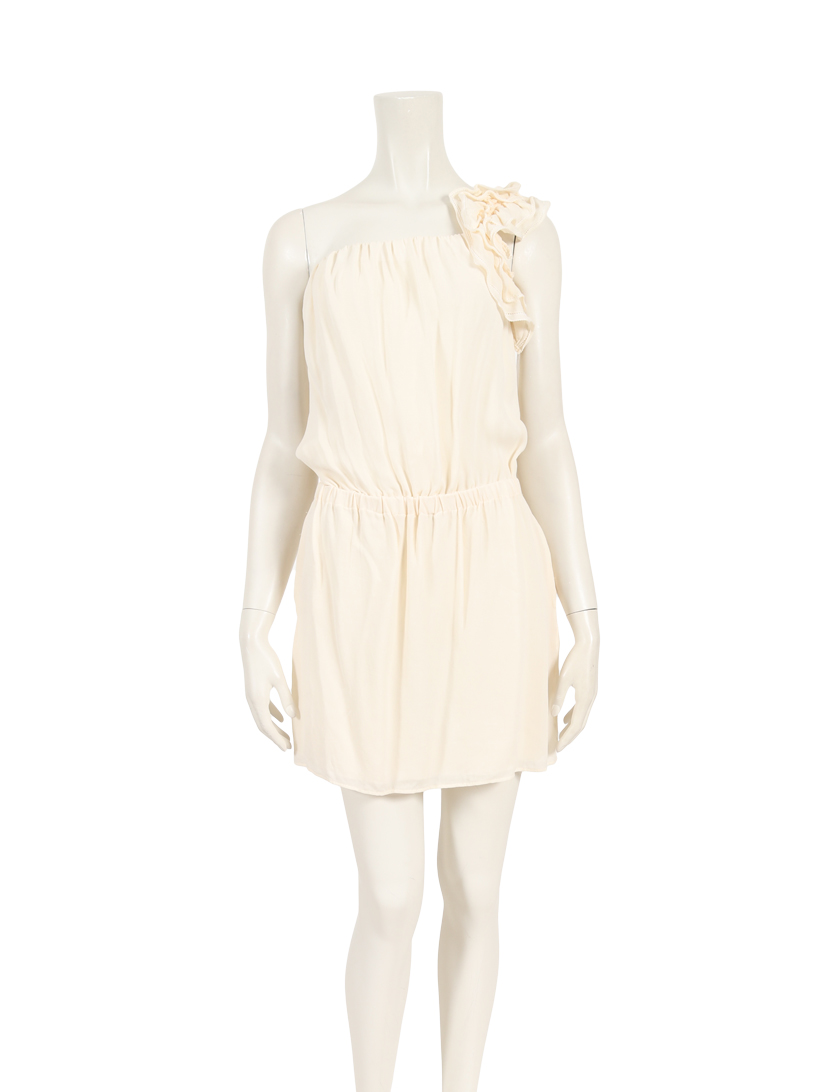 ディースクエアード Dsquared2 ワンピース ワンショルダー シルク アイボリー ハイブランド ブランド専門の中古通販サイト