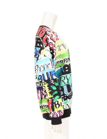 バーバリー(BURBERRY)Graffiti|logo|cotton|jersey|sweatshirt バーバリー(BURBERRY)Graffiti|logo|cotton|jersey|sweatshirt