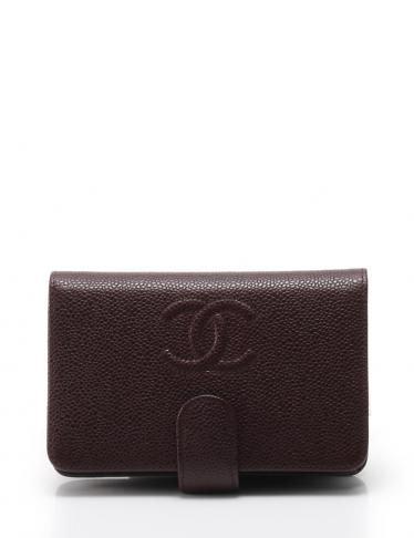 CHANEL・財布・小物・キャビアスキン 2つ折りファスナー財布