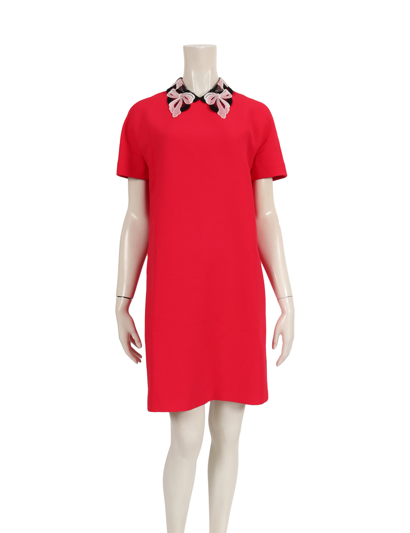 ミュウミュウ Miu Miu ワンピース レース 赤 黒 白 ピンク ハイブランド ブランド専門の中古通販サイト 47