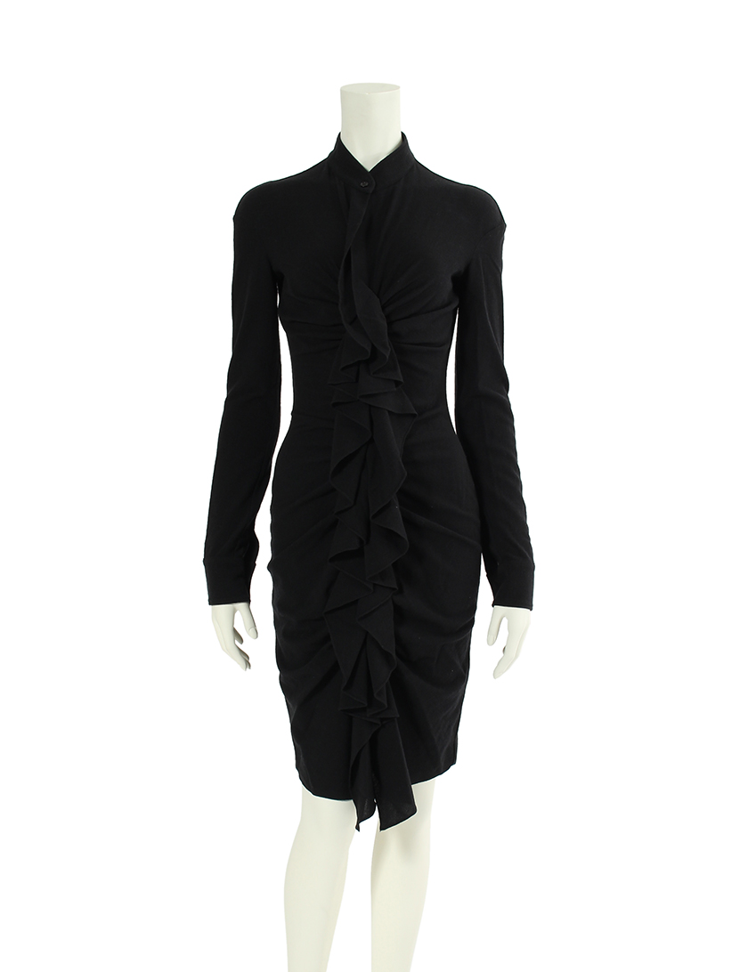 ジバンシィ Givenchy フリルデザイン 長袖 ワンピース ハイブランド ブランド専門の中古通販サイト