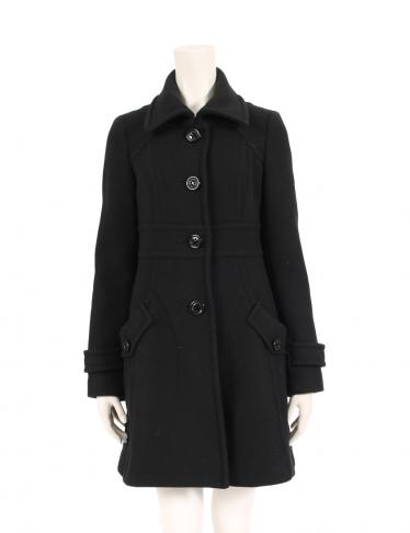 バーバリーブルーレーベル Burberry Blue Label コート ウール アンゴラ 黒 ハイブランド ブランド専門の中古通販サイト 471087