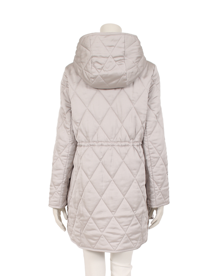 マックスマーラステュディオ Max Mara Studio キルティングコート ライトグレー ハイブランド ブランド 専門の中古通販サイト 4701