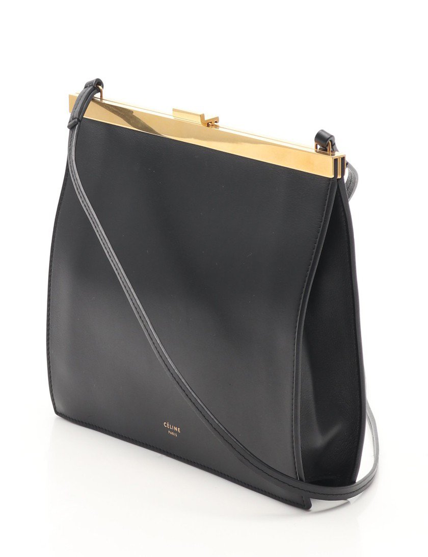セリーヌ(CELINE)ミニクラスプ|ワンショルダーバッグ|レザー|黒|クロスボディ|ハイブランド・ブランド専門の中古通販サイト(494992)