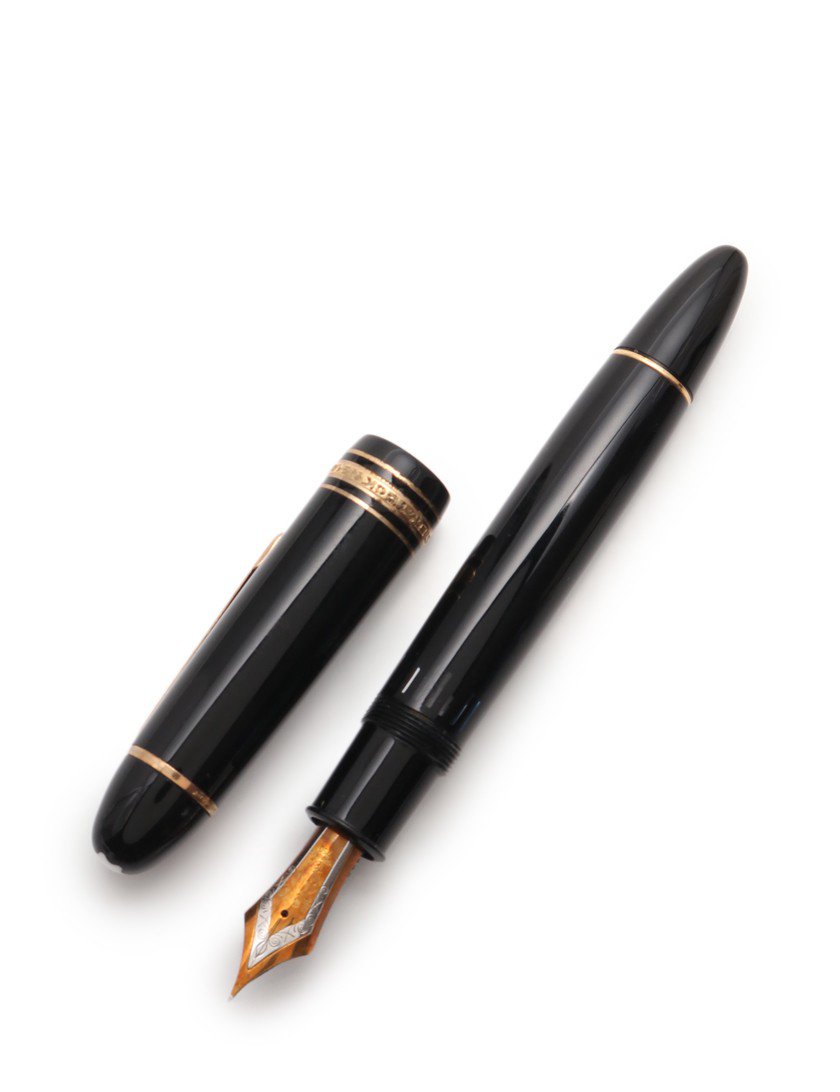 モンブラン Montblanc マイスターシュテュック 万年筆 黒 ゴールド ペン 先k18yg ハイブランド ブランド専門の中古通販サイト