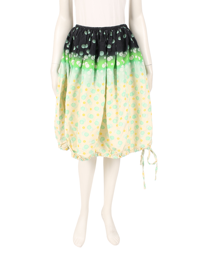 プラダ Prada スカート ドット 黒 緑 グラデーション ハイブランド ブランド専門の中古通販サイト 4142