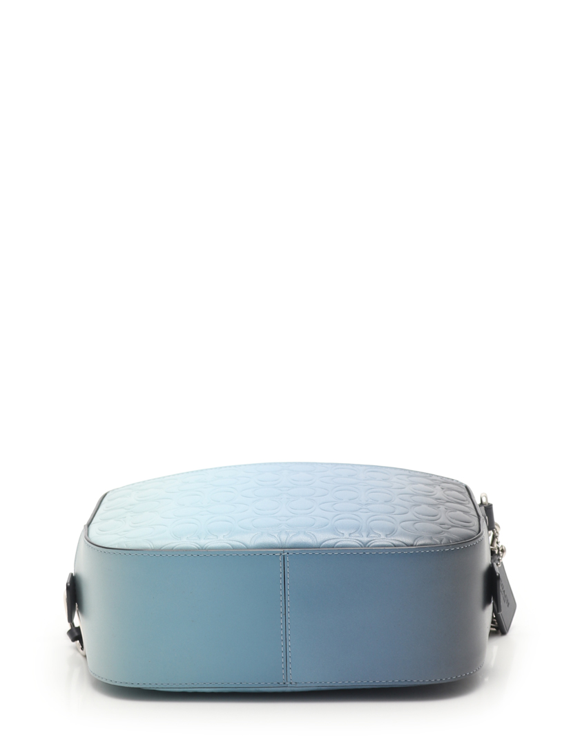 コーチ(COACH)カメラバッグ|オンブレ|シグネチャー|チェーンショルダーバッグ|レザー|水色|青|ハイブランド・ブランド専門の中古通販サイト(491814)