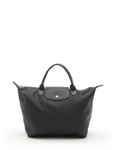 ロンシャン Longchamp ル プリアージュ ネオ M ハンドバッグ ナイロン レザー ダークグレー ハイブランド ブランド専門の中古通販サイト 4871