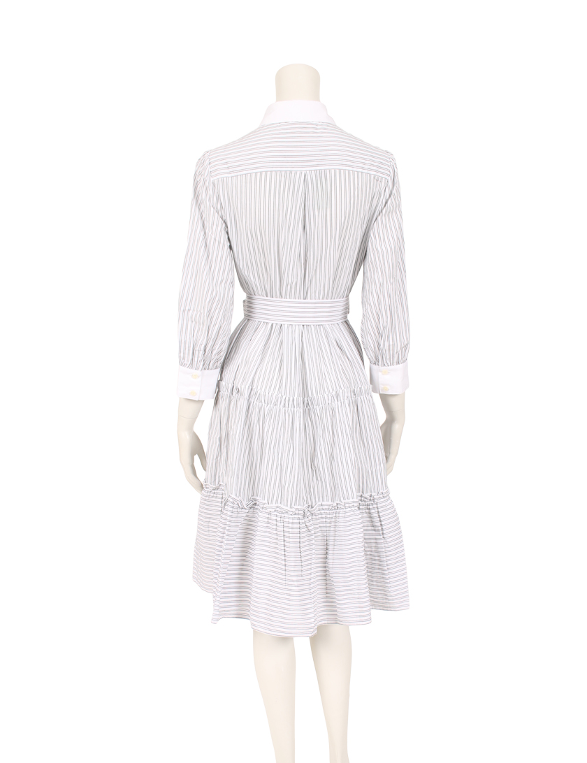 のオシャレな コットン100 のストライプシャツワンピース ケイトスペード 新色追加