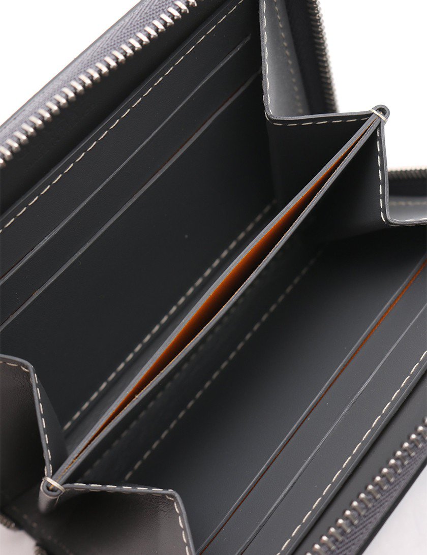ゴヤール(GOYARD)ラウンドファスナー|カードケース|コインケース|コーティングキャンバス|レザー|グレー|ハイブランド・ブランド専門の中古通販サイト(496422)