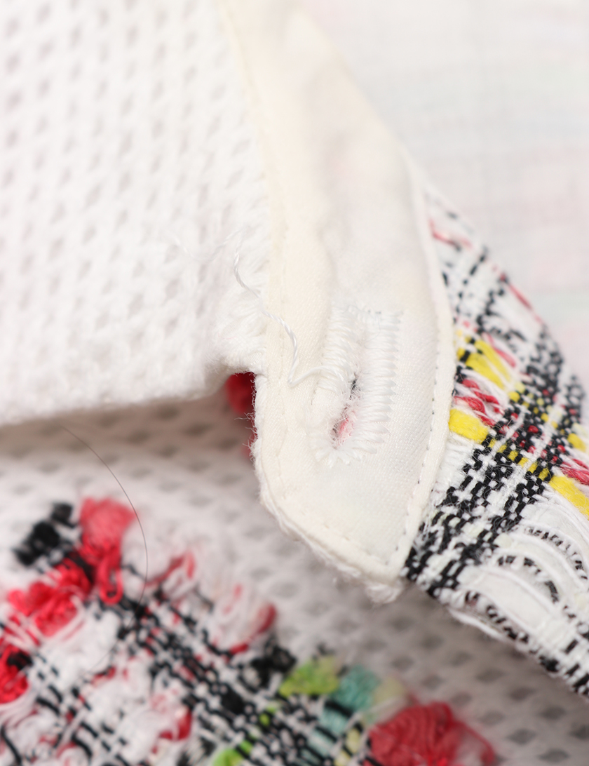 ルネ Rene ワンピース ツイード ノースリーブ 赤 マルチカラー ハイブランド ブランド専門の中古通販サイト