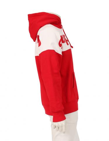 シュプリーム Supreme Blocked Hooded Sweatshirt プルオーバーパーカー 赤 白 17ss ハイブランド ブランド専門の中古通販サイト