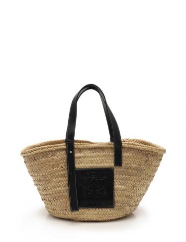 メーカー直送 Loewe かごバッグ バック シェル スキンムーン カーフ ラファア ロエベ Loewe バッグ カバン Oshtu Kg