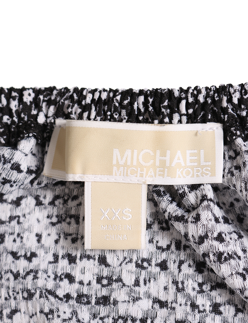 マイケルマイケルコース Michael Michael Kors ワンピース 花柄 黒 白 ハイブランド ブランド専門の中古通販サイト