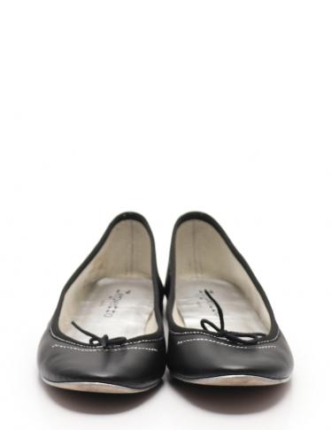 レペット(Repetto)|フラットシューズ|レザー|黒|ショルバー ...