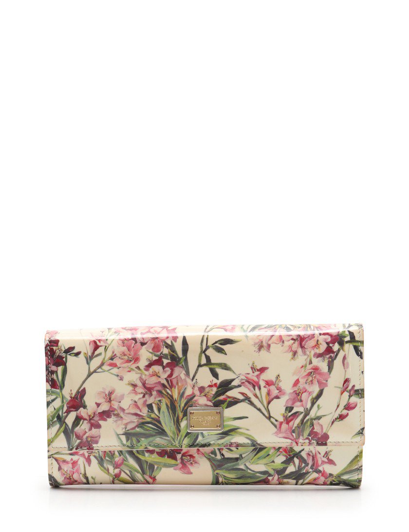 ドルチェ＆ガッバーナ長財布（花柄） DOLCE&GABBANA (ドルチェアンドガッバーナ) ラウンドファスナー