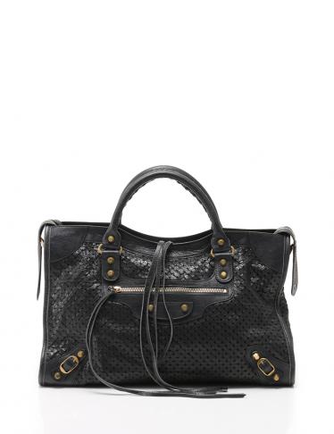 BALENCIAGA・バッグ・ザ・シティ クロスモチーフパンチス