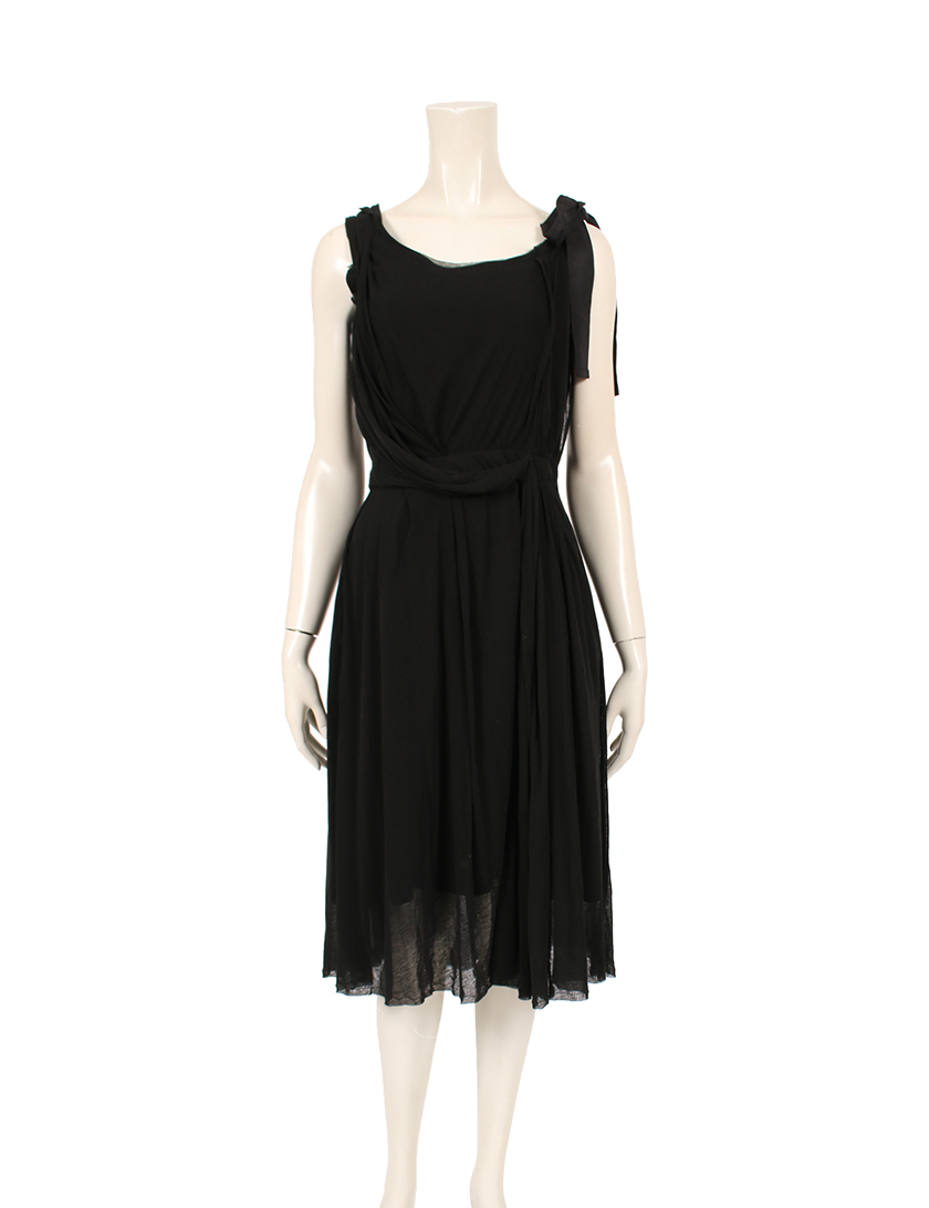 ニナリッチ Nina Ricci ワンピース コットン 黒 ハイブランド ブランド専門の中古通販サイト