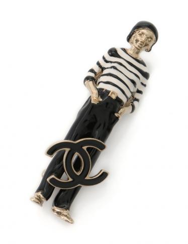 シャネル(CHANEL)マドモアゼルブローチ|黒×白|ハイブランド ...