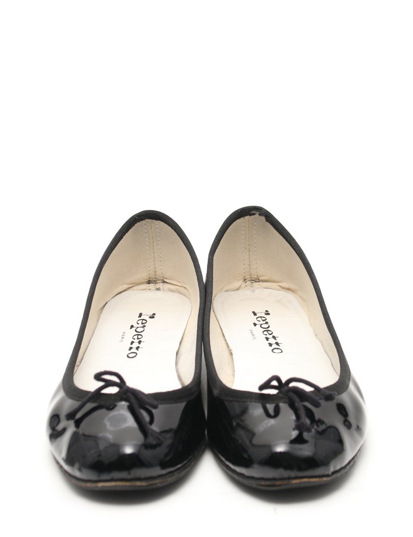 レペット(Repetto)バレエシューズ|フラットシューズ|エナメルレザー|黒|ハイブランド・ブランド専門の中古通販サイト(513942)