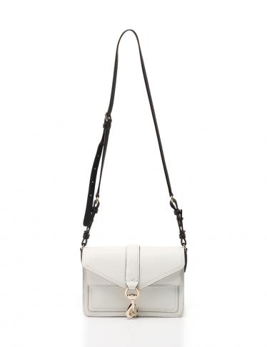 REBECCA MINKOFF・バッグ・ショルダーバッグ レザー 白×黒