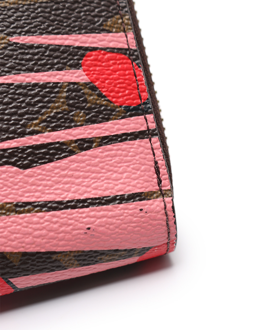 ルイヴィトン(LOUIS VUITTON)ジッピーウォレット|モノグラム|ジャングルドット|ラウンドファスナー長財布|PVC|レザー|ポピー|ハイブランド・ブランド専門の中古通販サイト(517270)