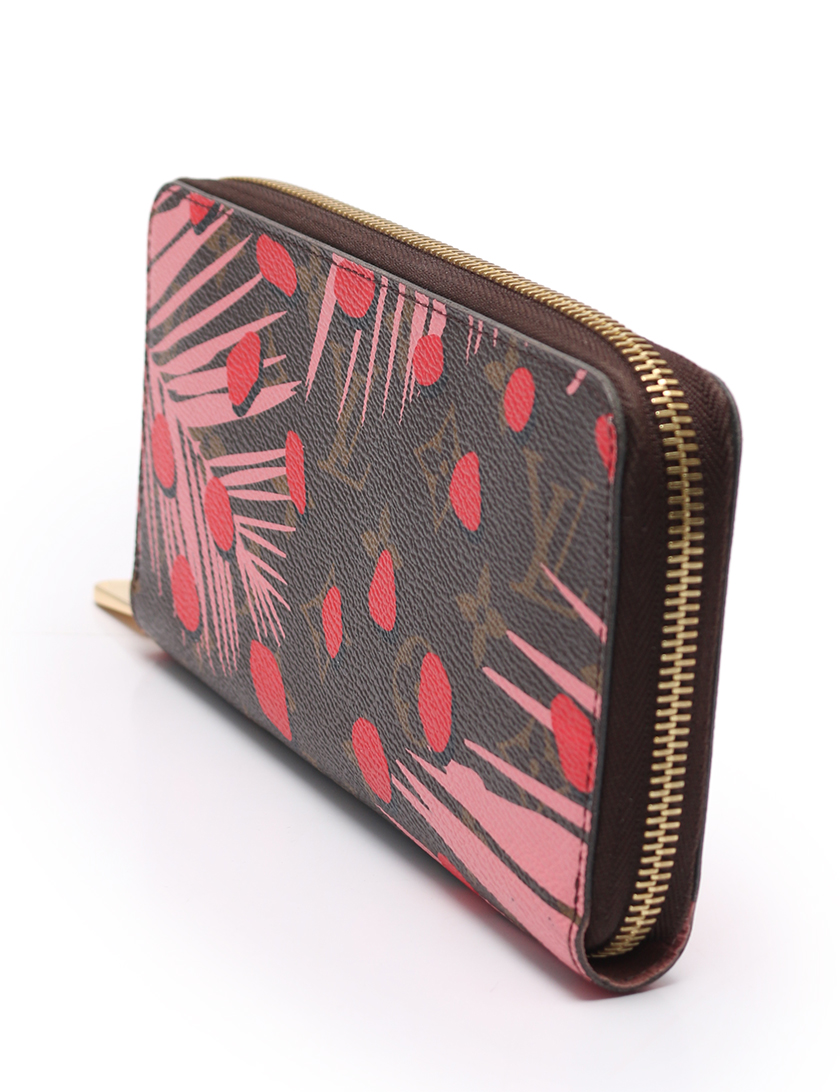 ルイヴィトン(LOUIS VUITTON)ジッピーウォレット|モノグラム|ジャングルドット|ラウンドファスナー長財布|PVC|レザー|ポピー|ハイブランド・ブランド専門の中古通販サイト(517270)