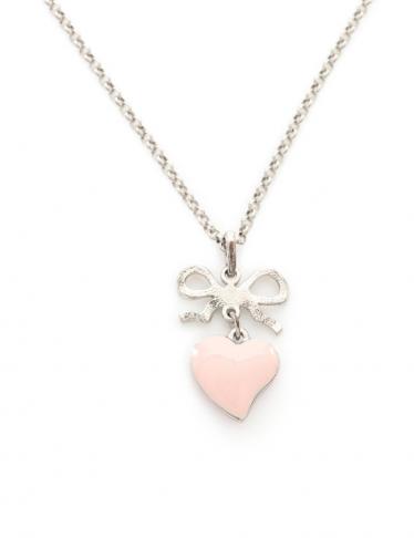 ヴィヴィアンウエストウッド Vivienne Westwood ハート オーブ ネックレス シルバー ピンク リボン ハイブランド ブランド専門の中古通販サイト