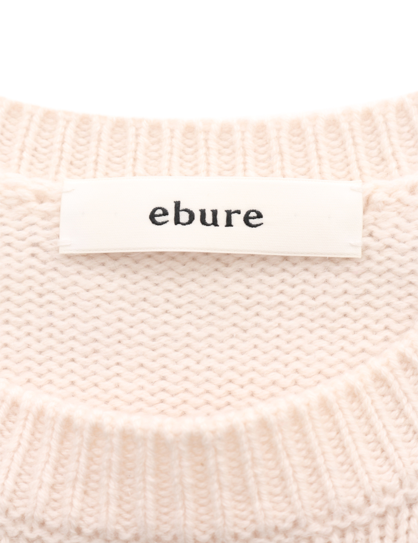 エブール(ebure)長袖ニット|ウール|アイボリー|ハイブランド・ブランド専門の中古通販サイト(521413)
