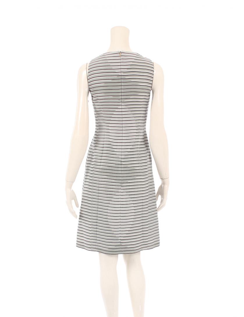 ヒューゴボス Hugo Boss ワンピース ボーダー コットン ダークグリーン 白 黒 シルク 混 ハイブランド ブランド専門の中古通販サイト 5226